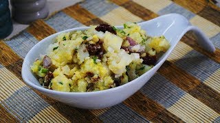 Πατατοσαλάτα νηστίσιμη πεντανόστιμη  Potato salad  Greek Cooking by Katerina [upl. by Lladnar34]