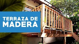 Cómo construir una terraza de madera [upl. by Ecnirp234]