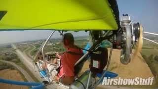 RideAlong in an Aerolite 103 Ultralight  EAA AirVenture 2014 [upl. by Ldnek657]