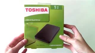 Unboxing TOSHIBA Canvio Basics 1TB 30 [upl. by Essinger38]