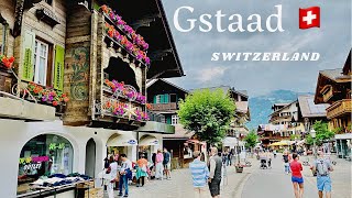 Gstaad Switzerland 🇨🇭 Walking Tour  the Oasis of Rich People [upl. by Raama]