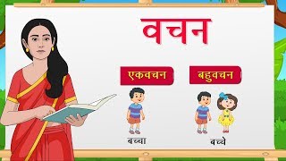 Hindi Grammar  Vachan वचन  Hindi words for kids  Elearning studio [upl. by Ame349]