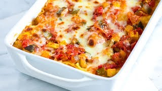 Easy Vegetable Lasagna Recipe  How to Make Fresh Vegetable Lasagna [upl. by Llebpmac]