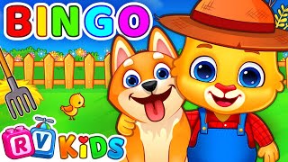 Bingo Song With Lyrics  Nursery Rhymes amp Kids Song  RV AppStudios [upl. by Abbott746]