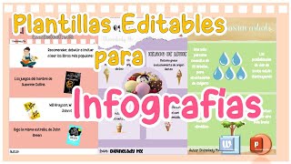 PLANTILLAS EDITABLES PARA INFOGRAFIA DESDE WORD [upl. by Mcconaghy965]