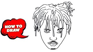 How to Draw Juice Wrld  Juice Wrld Drawing easy  Sketch Tutorial [upl. by Kire374]