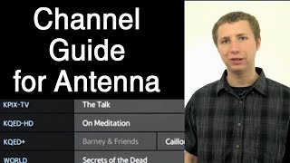 TV Channel Guide Options for OTA Antenna TV [upl. by Eelarbed]