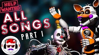 FNAF VR Help Wanted ALL SONGS Part 1  Lolbit Ennard amp More  Rockit Gaming [upl. by Hada]