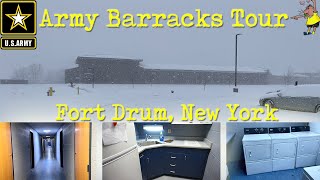 US Army Barracks Tour  Fort Drum NY 2019 [upl. by Isidora998]