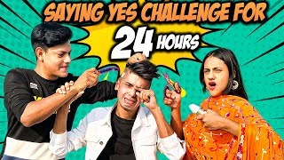 রাকিব তার বন্ধুর মাথা টাক করে দিলো  SAYING Yes To My Brother For 24 Hours Challenge  Rakib Hossain [upl. by Jaella998]