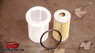 Yanmar Tractor Fuel Filter Replacement amp Bleeding [upl. by Akimert]