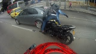 accidente de moto en bogota [upl. by Salangia]