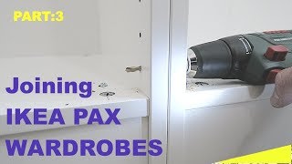 How to join Ikea Pax wardrobes together [upl. by Cassil636]