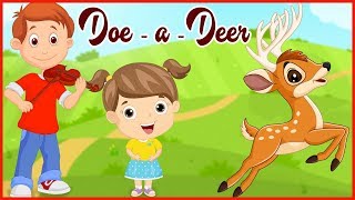 Doe a deer Rhyme  Popular Nursery Rhyme For Kids [upl. by Relyuc]