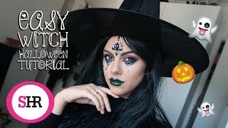 WITCH  Easy Halloween Makeup Tutorial  Sophie Hannah Richardson [upl. by Inaffyt571]