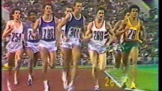 1980 Olympics in Moscow the 800m final  winner Steve Ovett [upl. by Aerdnahs932]