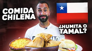 🇨🇱 Probando COMIDA TÍPICA CHILENA por PRIMERA VEZ en ESPAÑA  Increible HUMITA [upl. by Stinky]