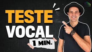 Como descobrir o meu tipo de voz TESTE VOCAL [upl. by Sarine]