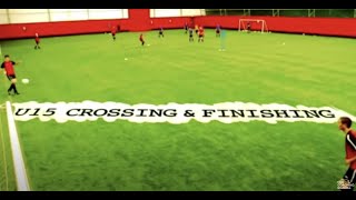 Soccer Drill Crossing amp Finishing U15 [upl. by Lewan252]