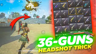 ALL GUN HEADSHOT TRICK FREE FIRE ONE TAP HEADSHOT SETTING⚙️ [upl. by Adnovahs606]