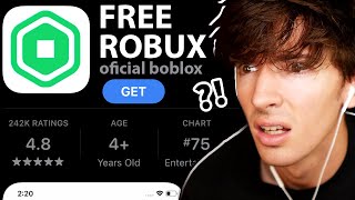 Robloxs quotfree robuxquot mobile apps [upl. by Kcirednek]