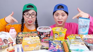 Korea Convenience Store Food Mukbang DONA [upl. by Yzeerb991]