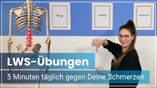 LWS Übungen ➡️ 5 Minuten täglich gegen Schmerzen [upl. by Cirted450]