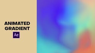 Animated Gradient  After Effects Tutorial EASY  No plugins [upl. by Aciraa]