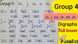 Digraphs ai j ie ee or how to read words with sounds [upl. by Anner]