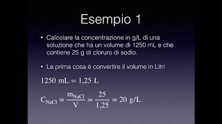 Le soluzioni  concentrazioni gL  Tutorial [upl. by Heppman]