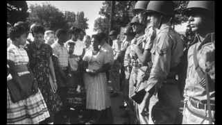 4th September 1957 Black students denied entry to Little Rock High School [upl. by Coffey]