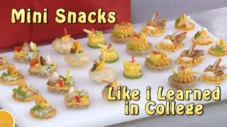 Decorative  Mini Snacks  Canapes [upl. by Calica]