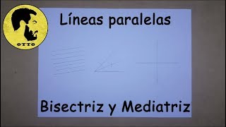 Lineas Paralelas Bisectriz y Mediatriz ¿Cómo se hacen [upl. by Inimak]