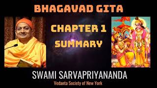 1 Bhagavad Gita  Chapter 1 Summary  Swami Sarvapriyananda [upl. by Eustace474]