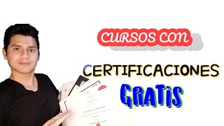 ❎❎ Los MEJORES CURSOS 2024 y DIPLOMADOS GRATIS online CON CERTIFICACION 2024 🔥🔥🔥🔥⬅️ [upl. by Amaryl60]