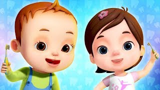 Brushing Your Teeth Song For Kids  Learn Good Habits For Babies  Nursery Rhymes amp Kids Songs [upl. by Enomyar]