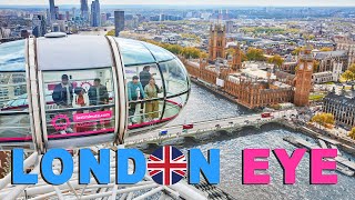 London Eye View  London Eye Ride  Lodon Eye Tour [upl. by Aisereht]