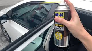 How to maintain car rubber using WD40 Specialist Silicone Lubricant [upl. by Rosati]