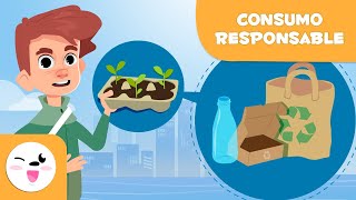 Consumo responsable para niños  Las tres erres Reducir Reutilizar y Reciclar [upl. by Teriann400]