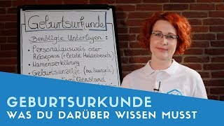 ▶ Alles über die Geburtsurkunde [upl. by Colwell839]