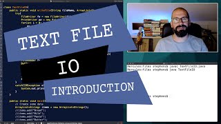 Java Text File IO Introduction [upl. by Eeliram]