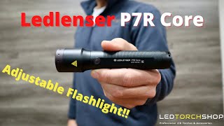 Ledlenser P7R CORE  ADJUSTABLE Flashlight [upl. by Nnahgem235]