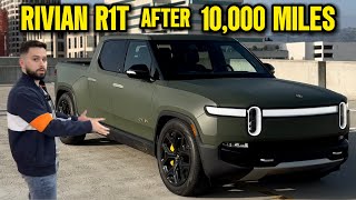 Rivian R1T Review After 10K Miles amp Cybertruck Comparison [upl. by Alyda]