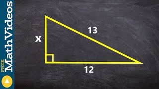 Finding the missing length of a triangle using pythagorean theorem [upl. by Brighton207]