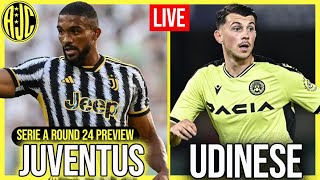 LIVE JUVENTUS UDINESE PREVIEW [upl. by Anem]