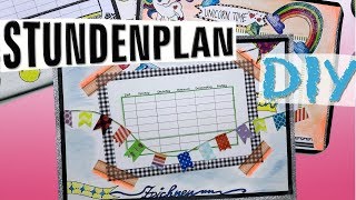 STUNDENPLAN  BACK TO SCHOOL  DIY  GESTALTEN [upl. by Ardnekan760]