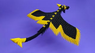 CREATE a MINDBLOWING 3D Origami Dragon in Minutes [upl. by Annaiv]