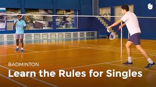 Singles Rules  Badminton [upl. by Cutlerr]