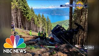 Cable Car Plummets in Italy [upl. by Nyad]