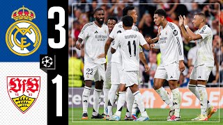 HIGHLIGHTS  Real Madrid 31 Stuttgart  Champions League 202425 [upl. by Branham]